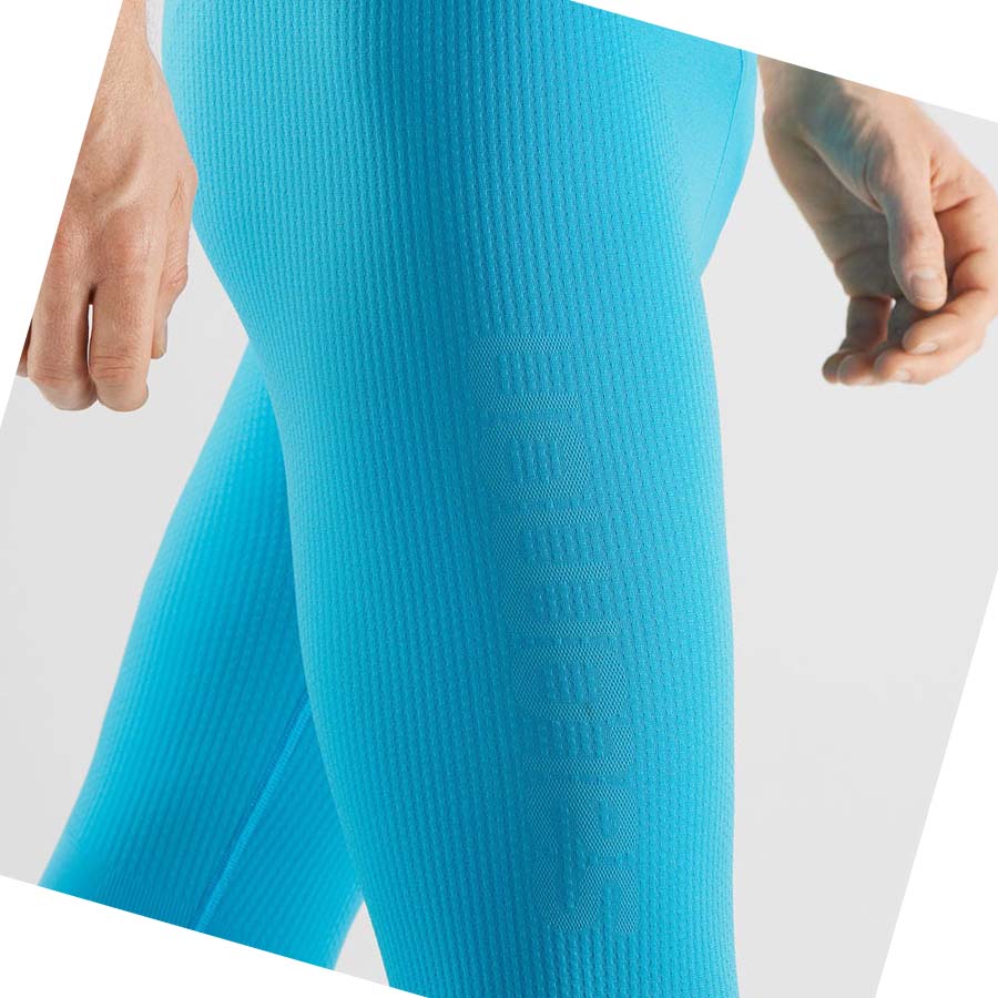 Salomon ESSENTIAL SEAMLESS Erkek Pantolon Mavi | TR 3192KOR